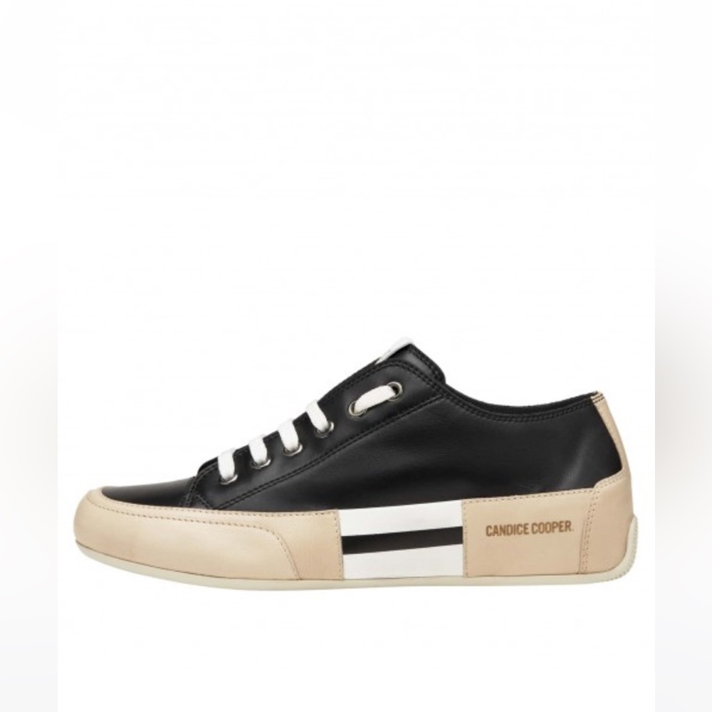 NWT Candice Cooper ROCK PATCH S - Leather sneakers - Black